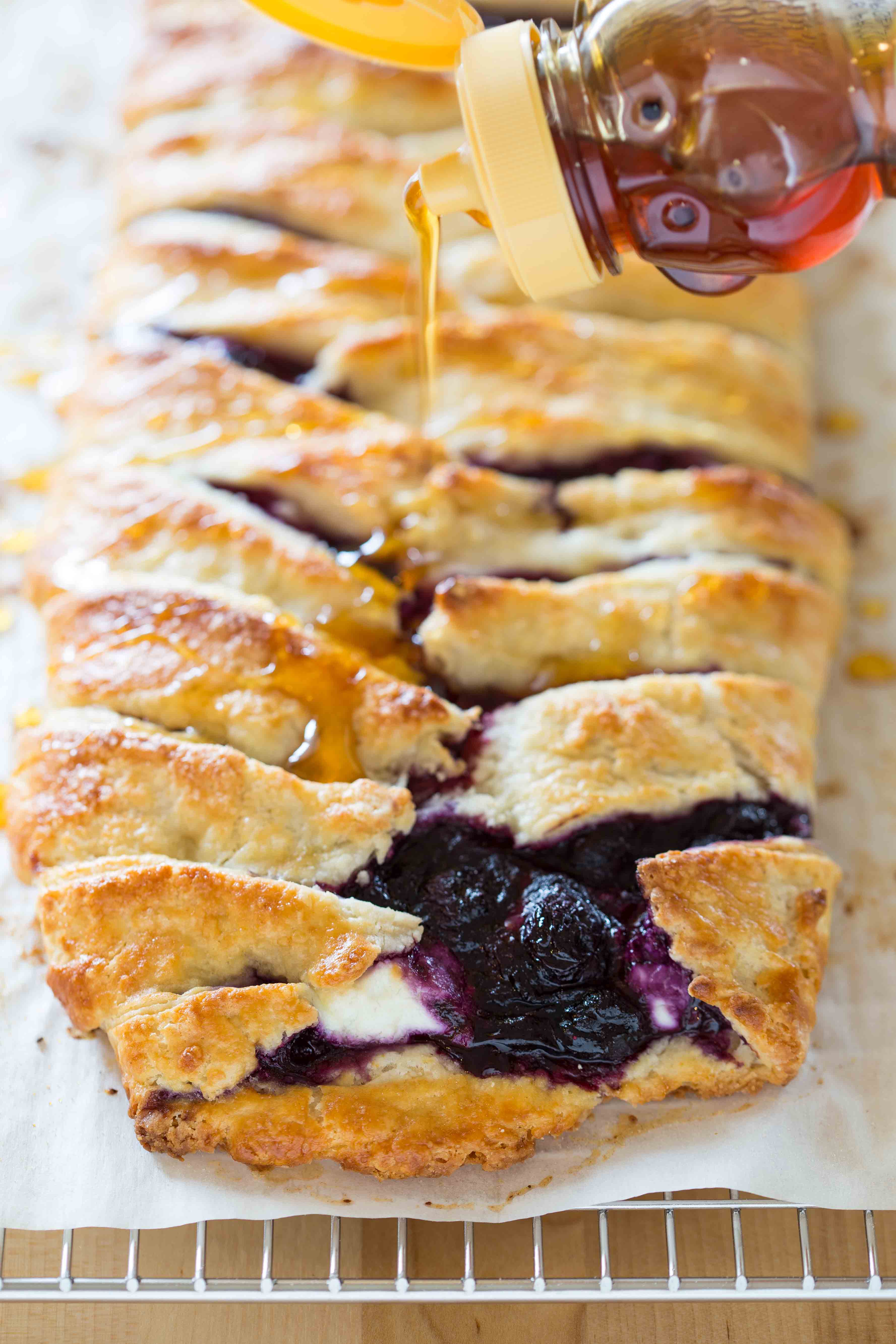 Blueberry Goat Cheese Pastry Braid