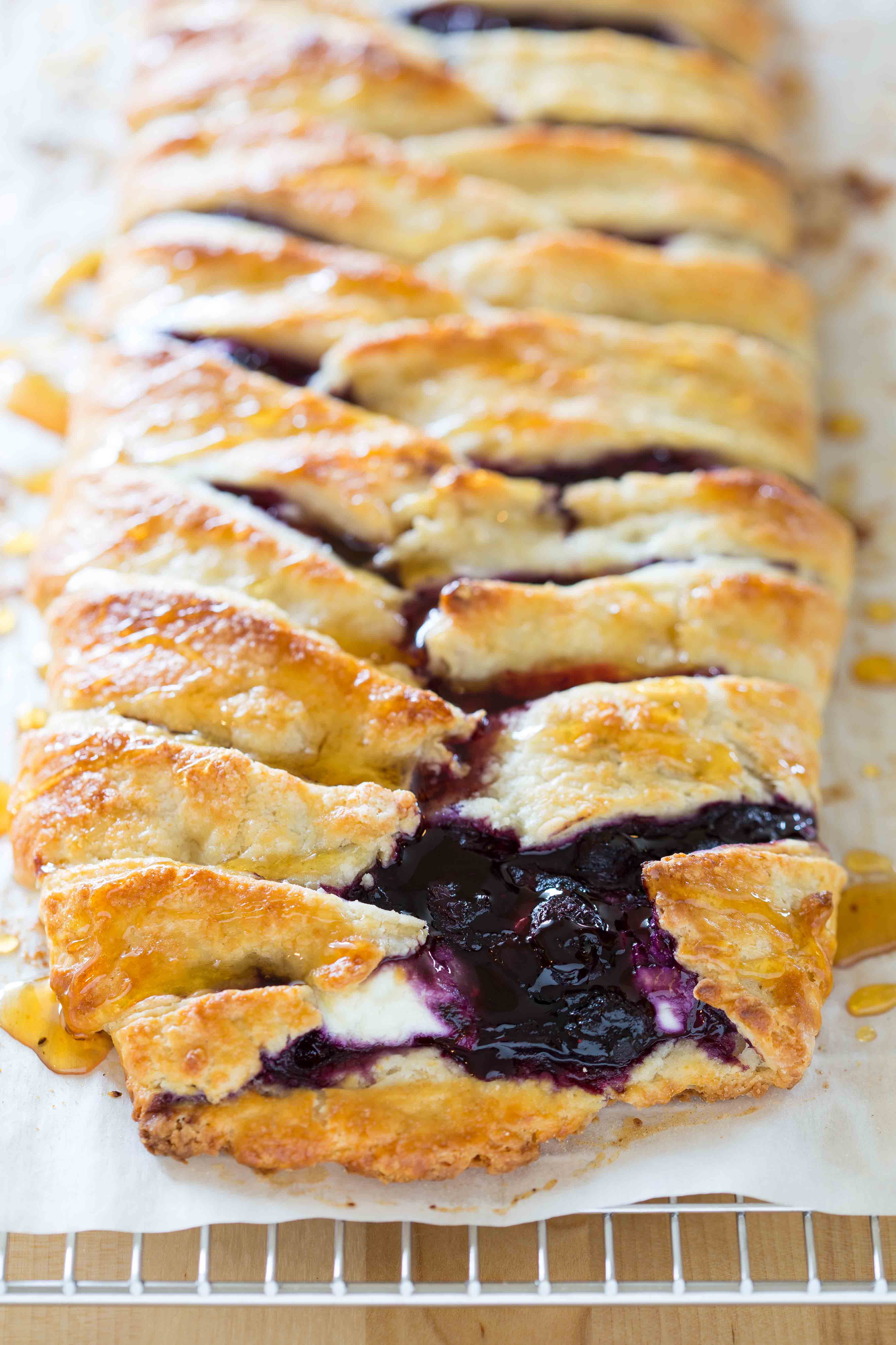 Blueberry Goat Cheese Pastry Braid