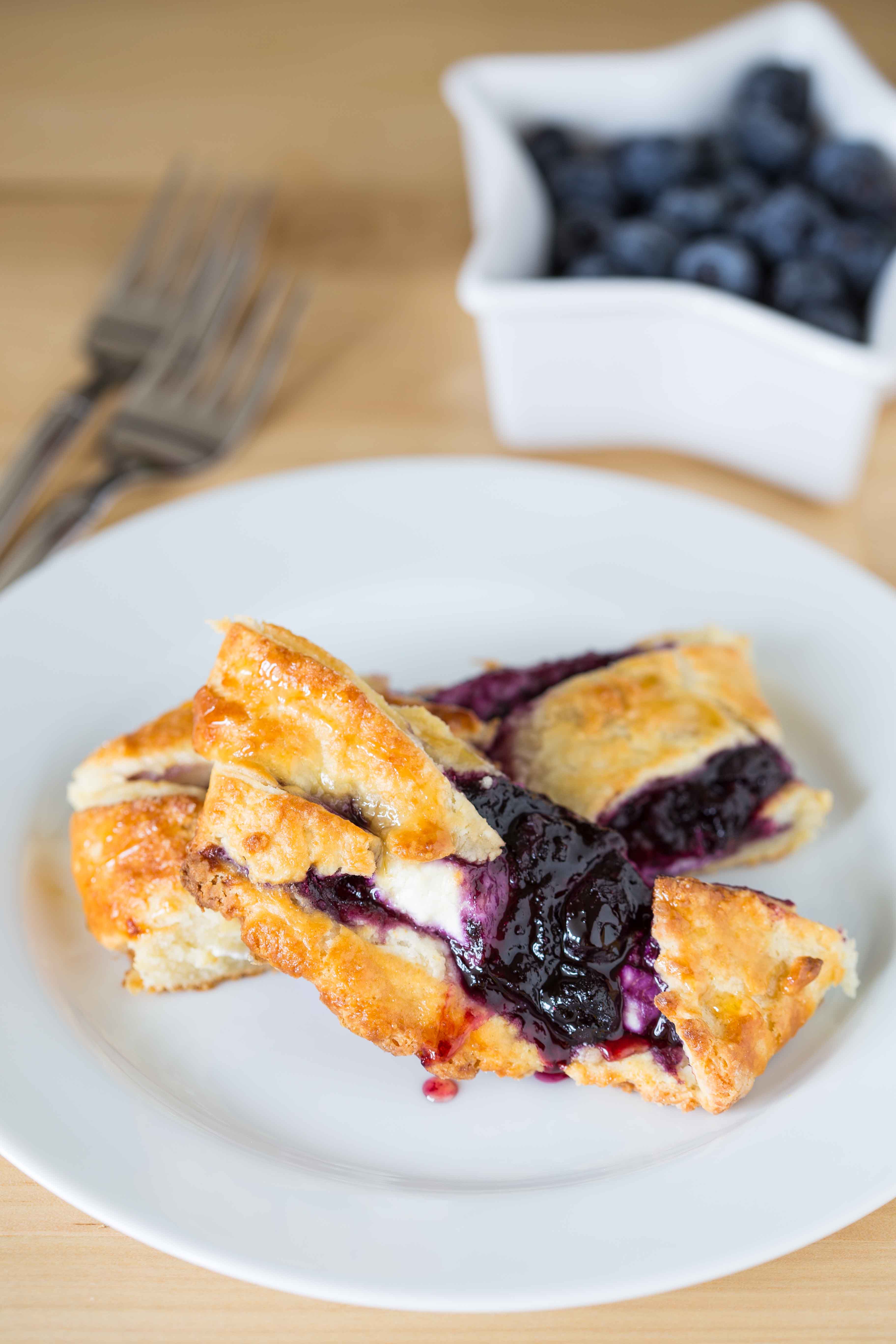 Blueberry Goat Cheese Pastry Braid