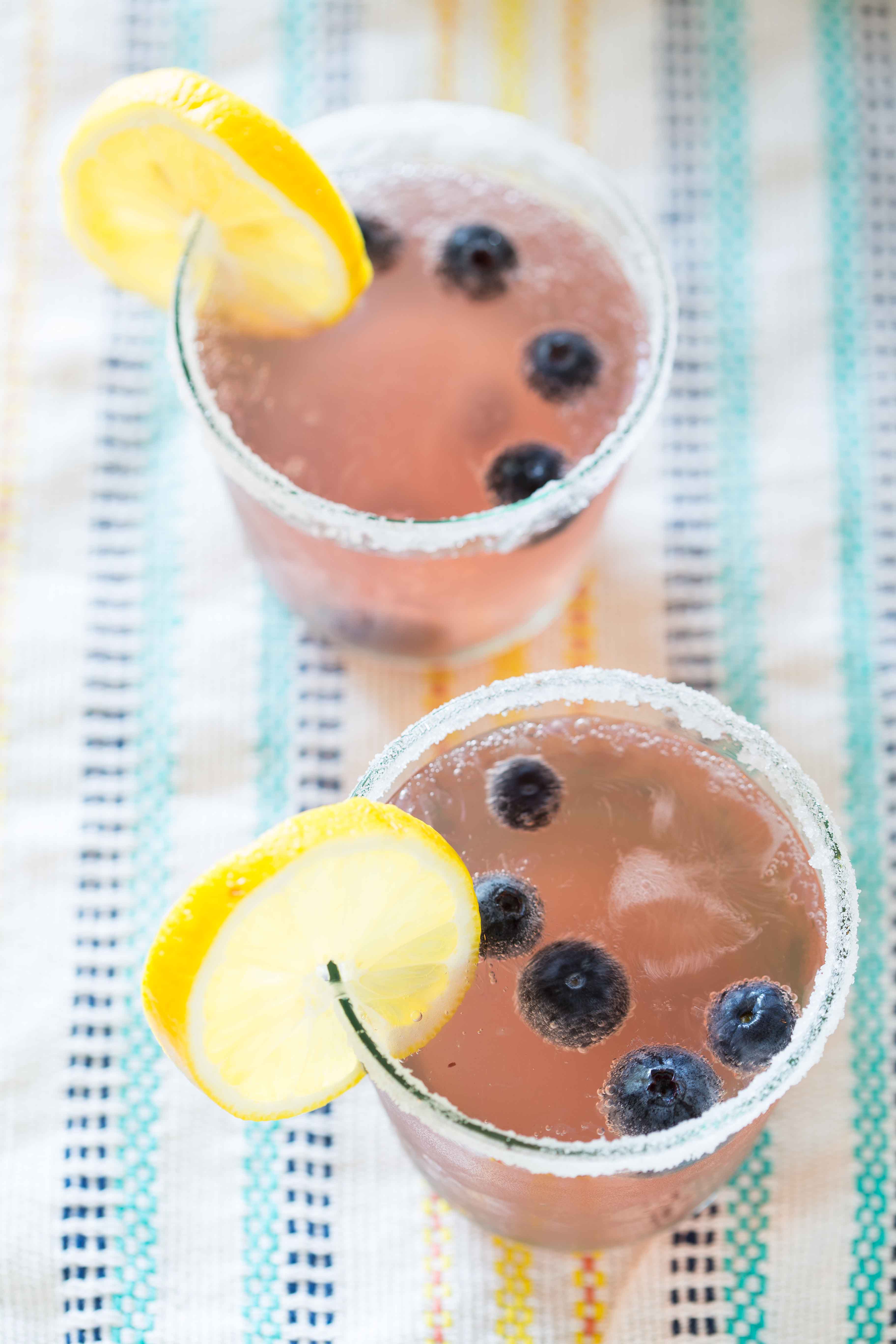 Spiked Blueberry Lemonade Punch