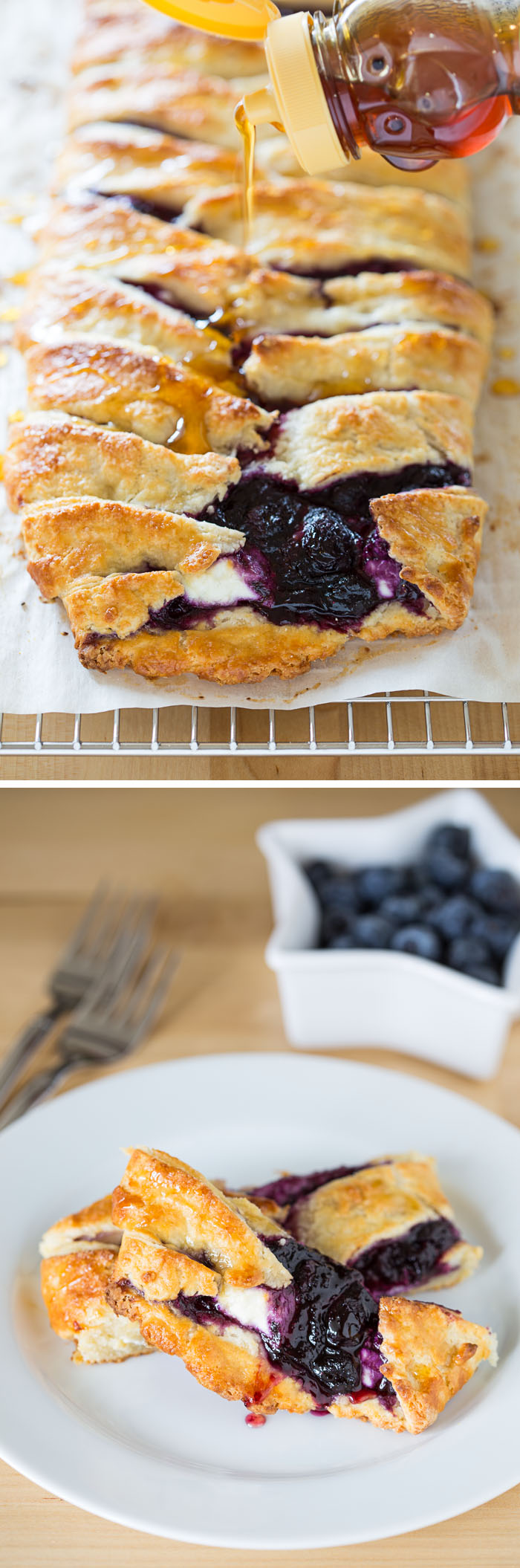 Blueberry Goat Cheese Pastry Braid