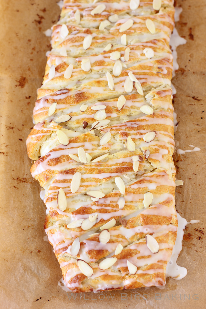 Buttery Almond Pastry Braid Recipe from Willow Bird Baking