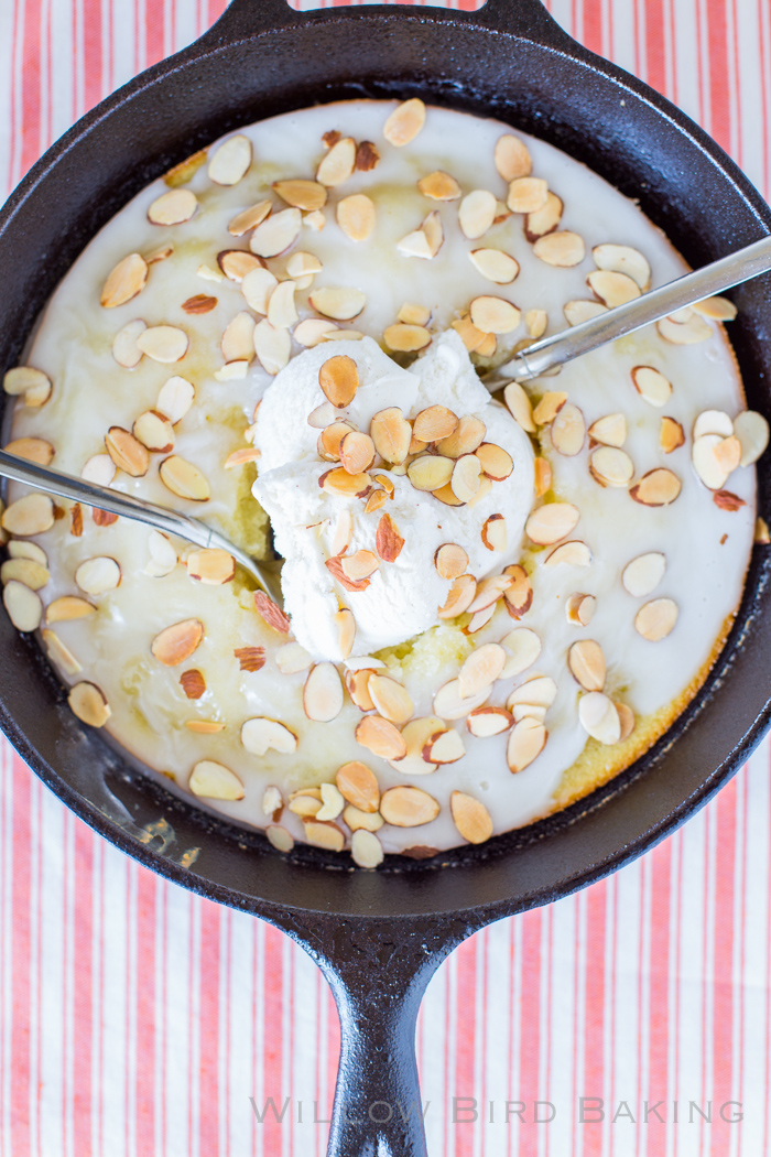 Hot Glazed Almond Cake