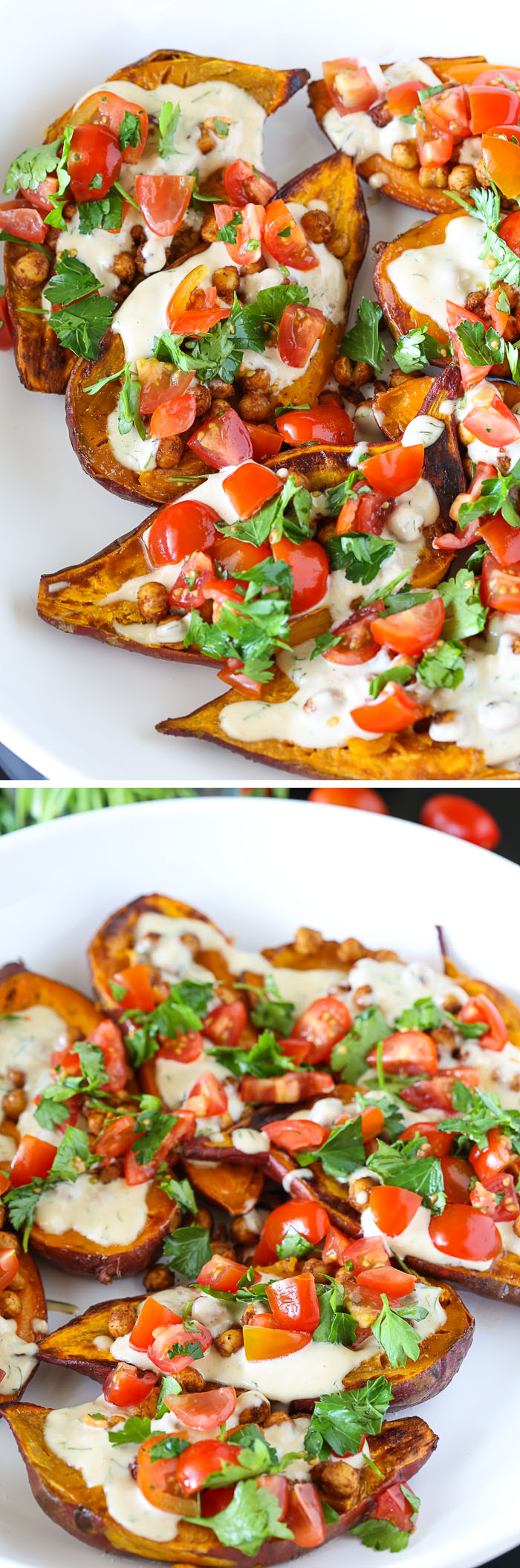 Mediterranean Baked Sweet Potatoes