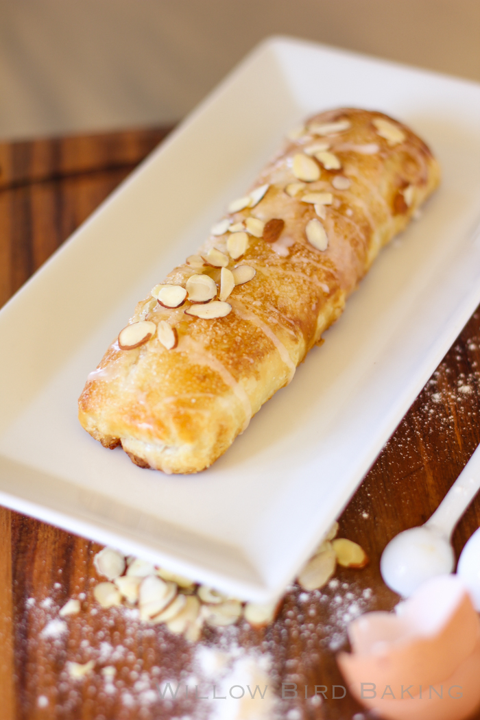 Dutch Roomboter Banketstaaf (Flaky Pastry with Almond Filling)