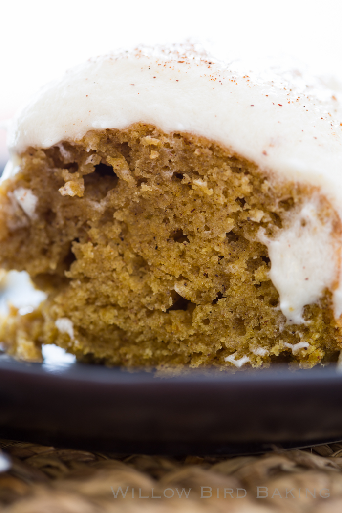 Brown Butter Pumpkin Cake with Whipped Icing