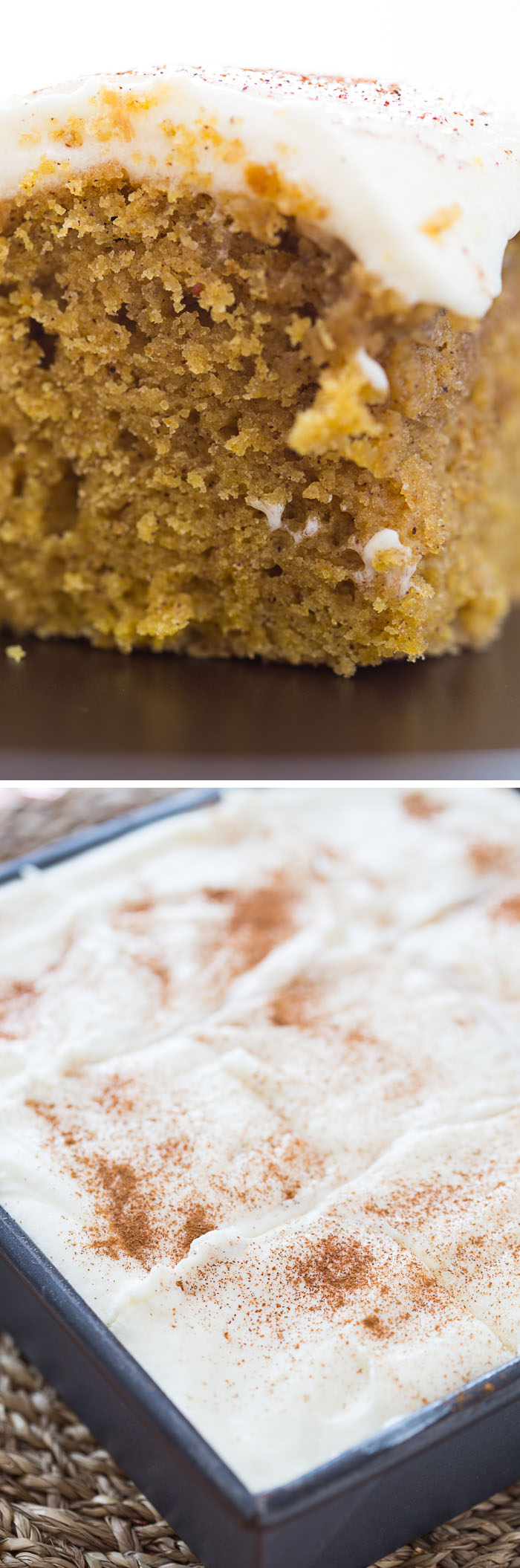 Brown Butter Pumpkin Cake with Whipped Icing