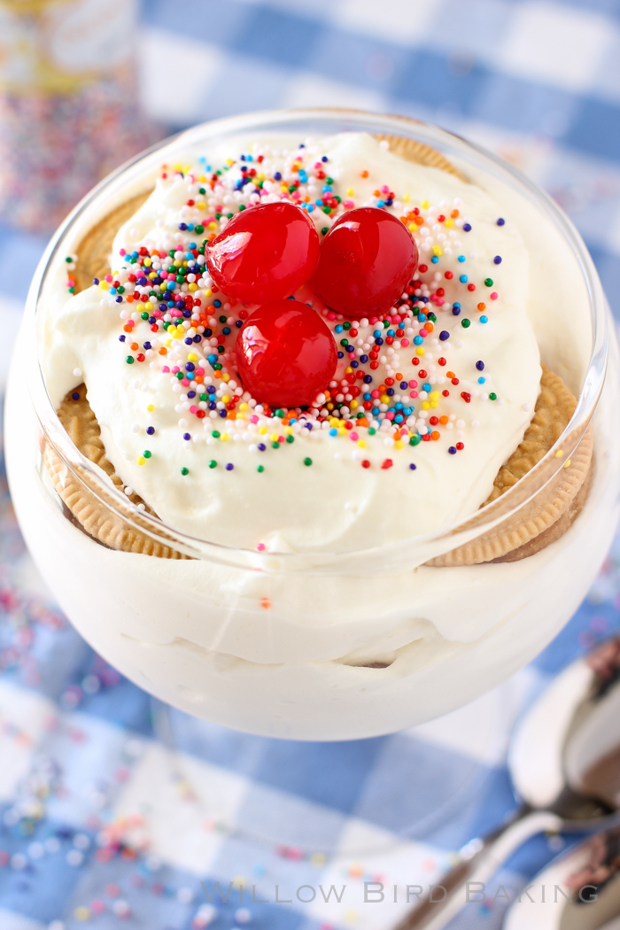 Cherry Icebox Birthday Cake