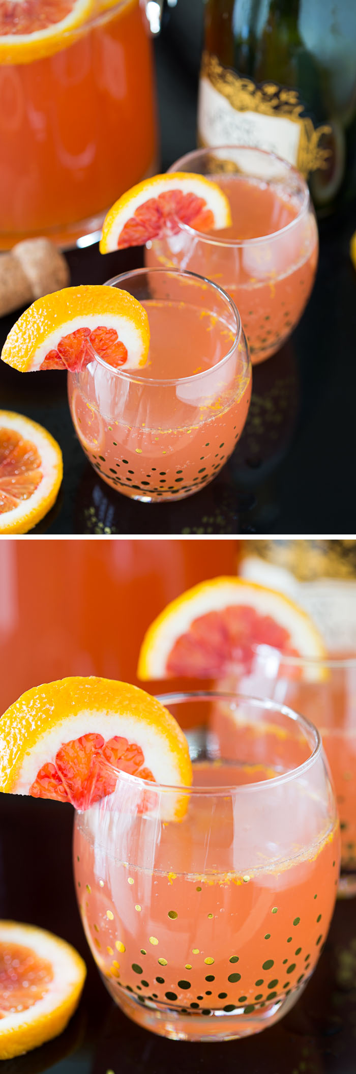 Blood Orange Champagne Sparkler