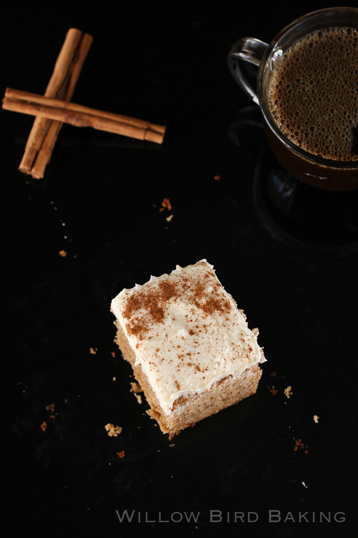 Brown Butter Spice Cake with Whipped Icing