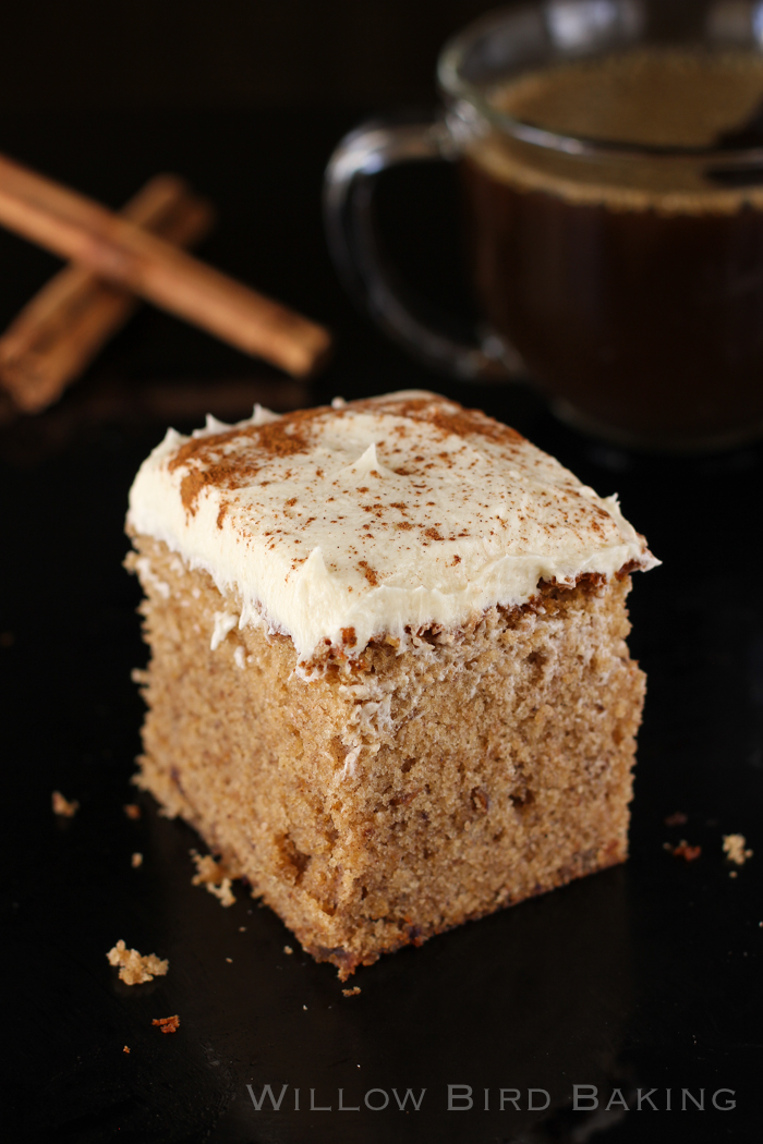 Brown Butter Spice Cake with Whipped Icing