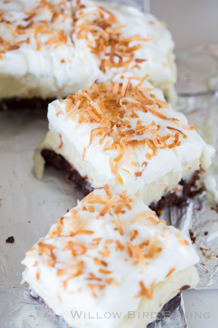 Coconut Cream Brownies