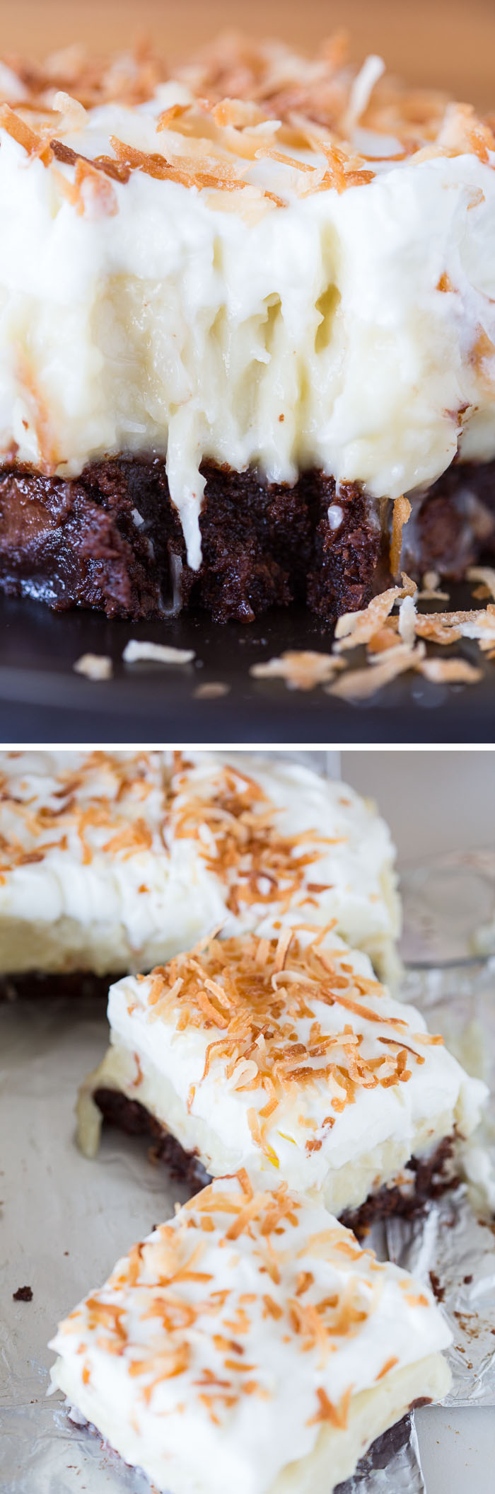 Coconut Cream Brownies