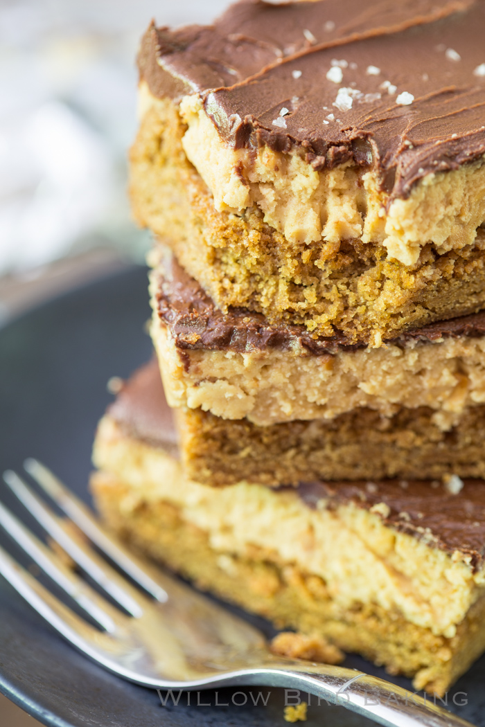 Buckeye Peanut Butter Cookie Bars