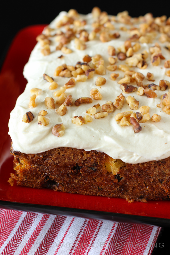 Easy Carrot Cake with Whipped Icing