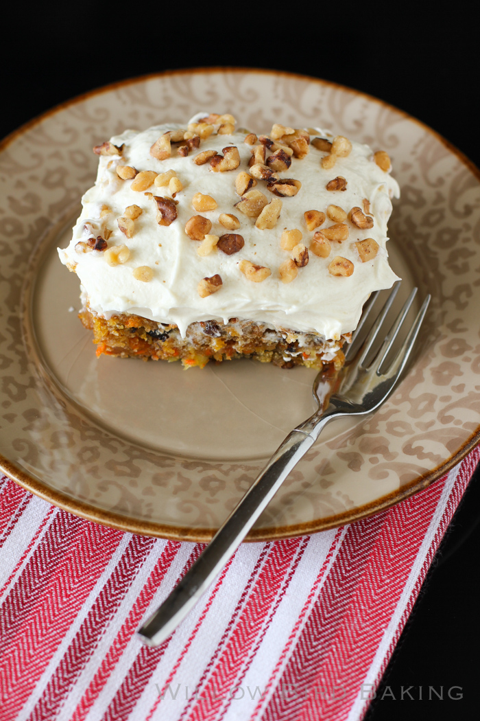 Easy Carrot Cake with Whipped Icing