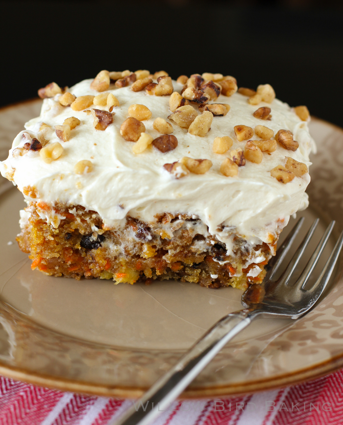 Easy Carrot Cake with Whipped Icing