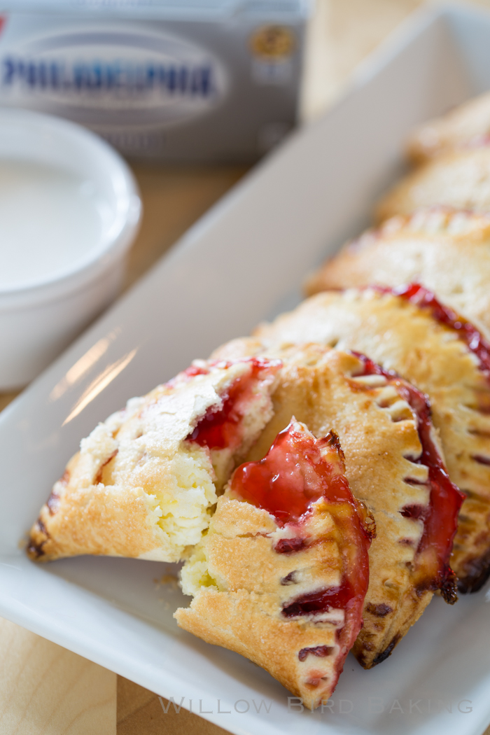 Quick and Easy Cherry Cheesecake Pie Bites