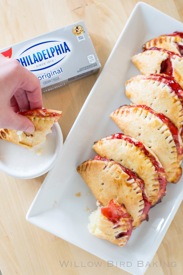 Quick and Easy Cherry Cheesecake Pie Bites