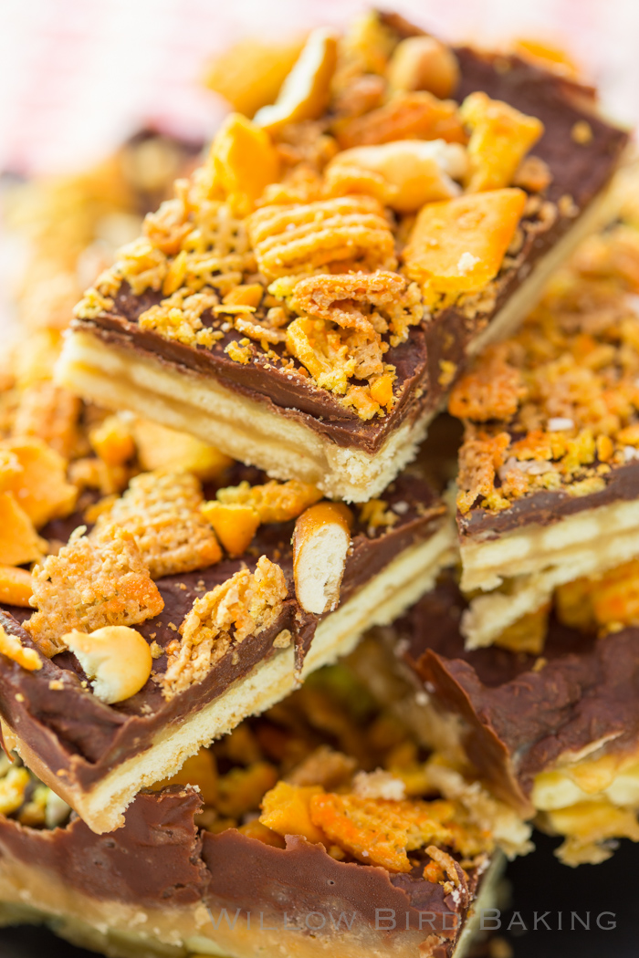 Cheddar Chex Mix Saltine Toffee