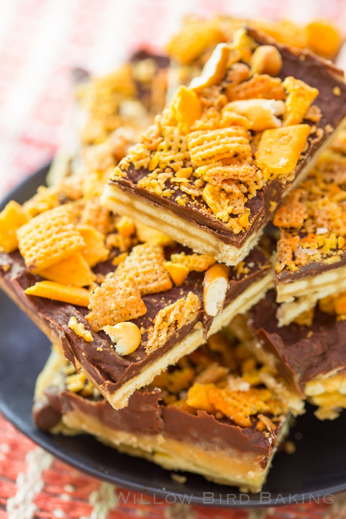 Cheddar Chex Mix Saltine Toffee