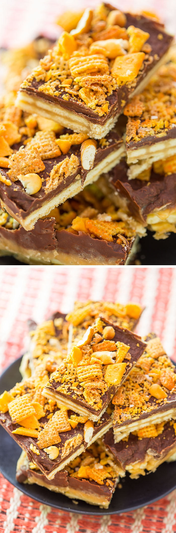 Cheddar Chex Mix Saltine Toffee