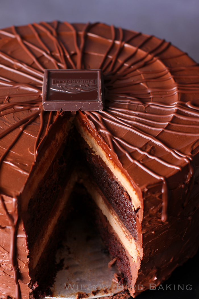 Super Fancy Chocolate Cheesecake Cake