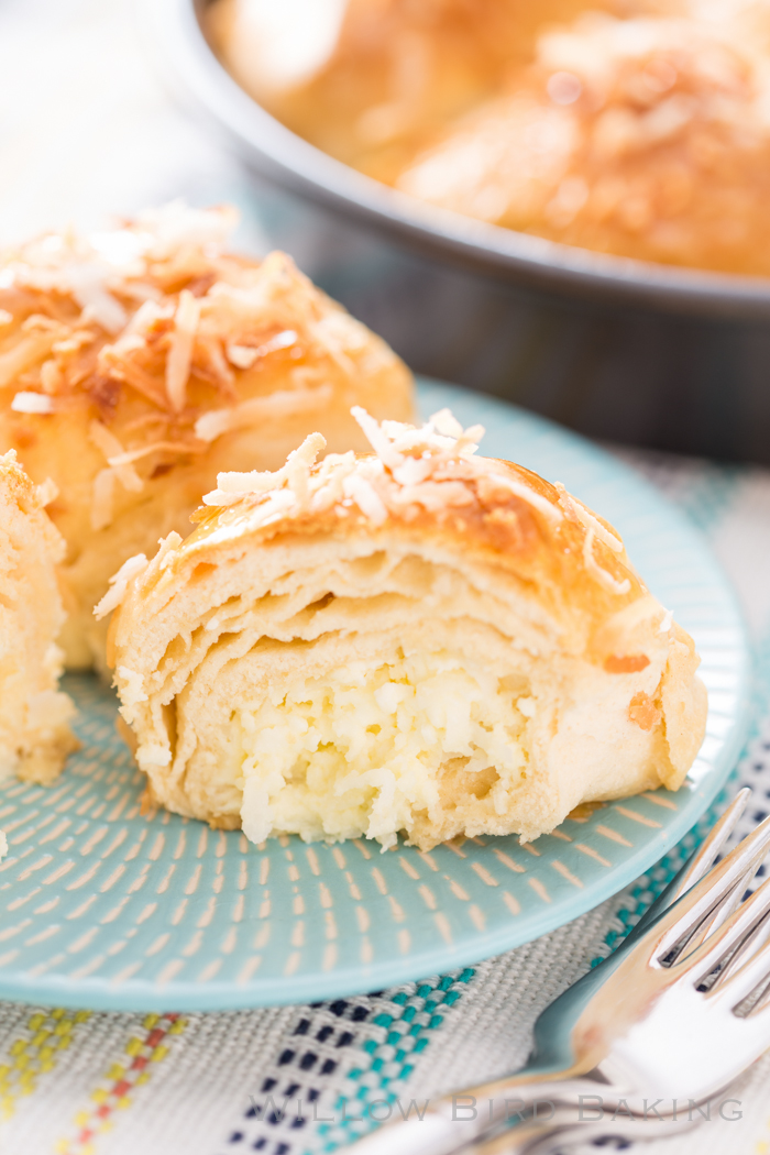 Coconut Cheesecake Biscuit Bombs