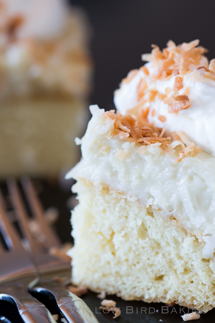 Coconut Cream Snack Cake