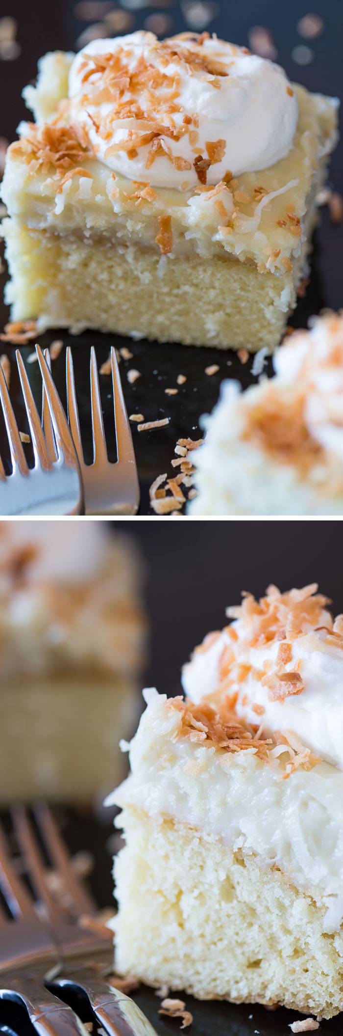 Coconut Cream Snack Cake