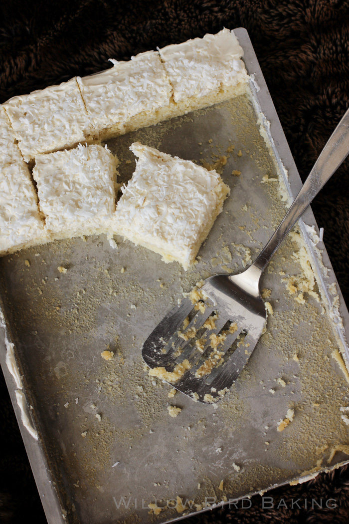 Willow Bird Baking's Best Recipes of 2014: Easy Coconut Sheet Cake