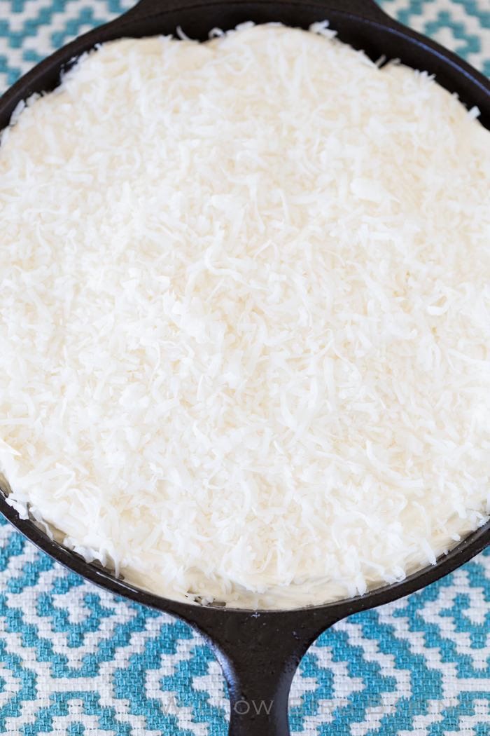 Coconut Tres Leches Skillet Cake