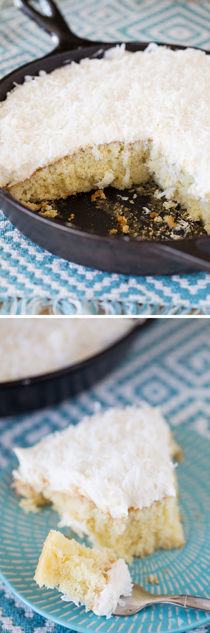 Coconut Tres Leches Skillet Cake