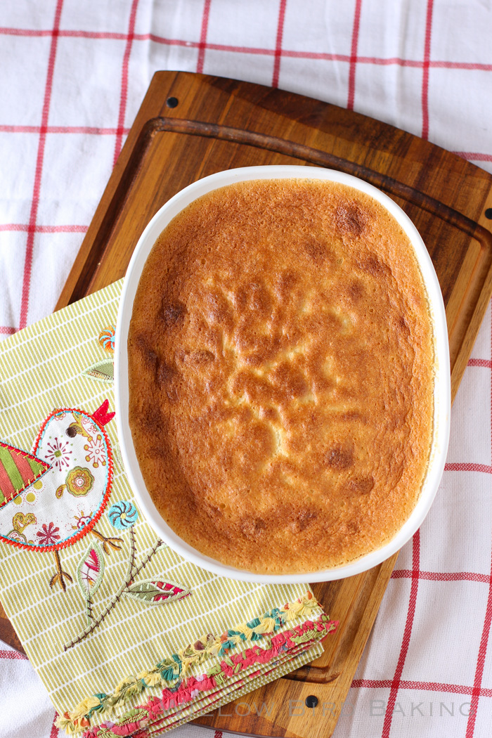 Coconut Pudding Spoon Cake