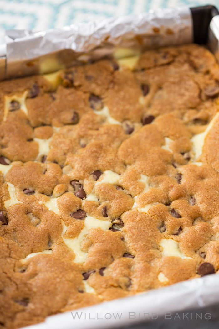 Cheesecake Chocolate Chip Cookie Bars