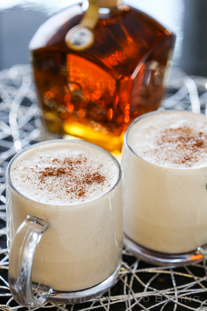 Thick Spiced Rum Coquito (Puerto Rican Eggnog) - Willow Bird Baking