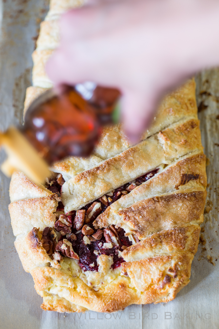 Cranberry Cheesecake Pastry Braid