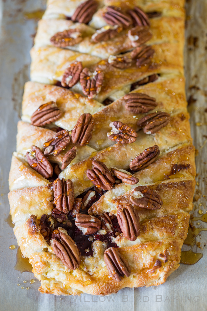 Cranberry Cheesecake Pastry Braid