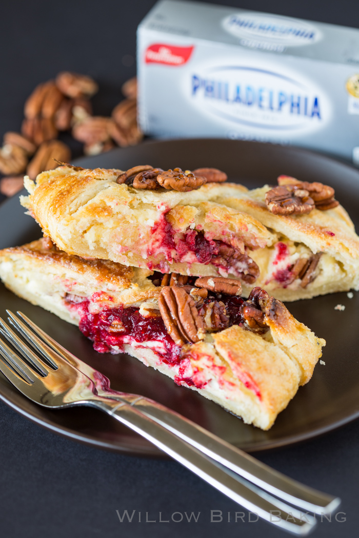 Cranberry Cheesecake Pastry Braid