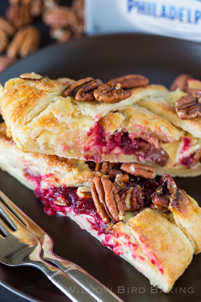 Cranberry Cheesecake Pastry Braid