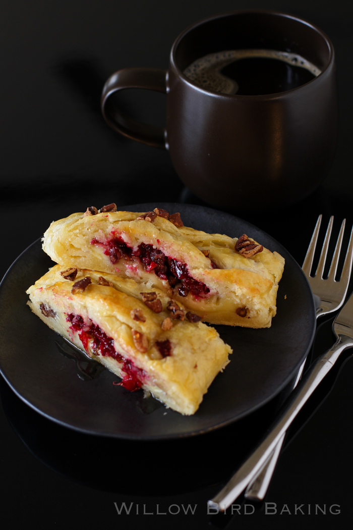 Honey-Drizzled Cranberry Brie Pastry Braid