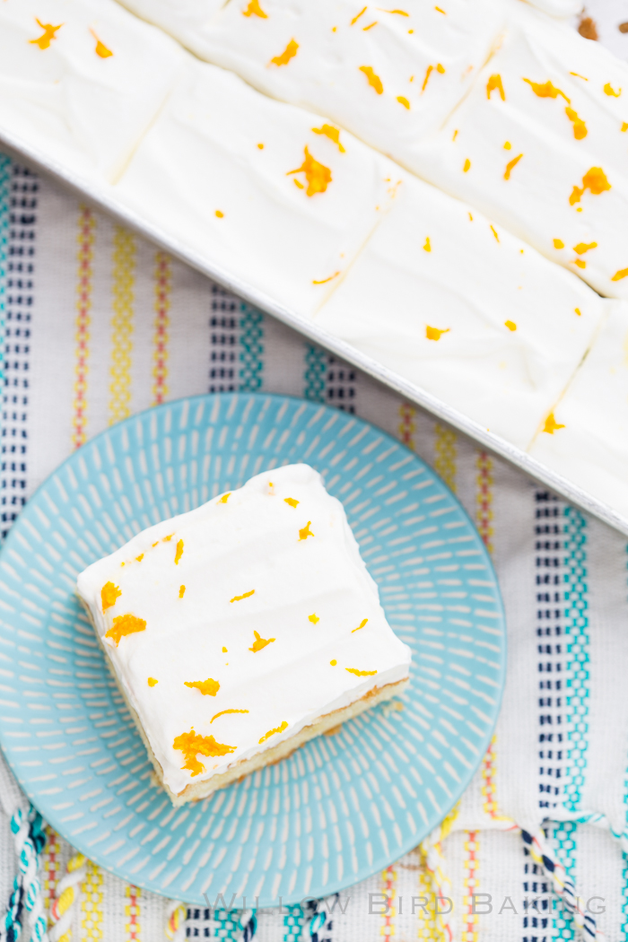 Creamsicle Sheet Cake