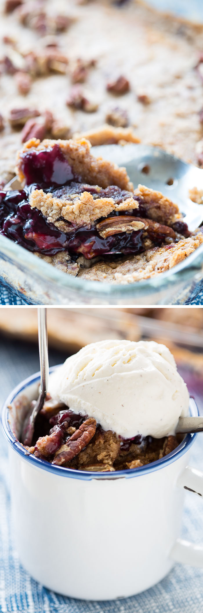 4-Ingredient Blueberry Cobbler Dump Cake