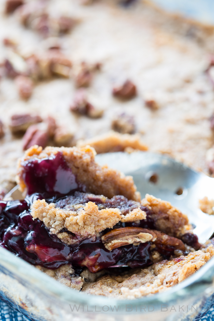 4-Ingredient Blueberry Cobbler Dump Cake