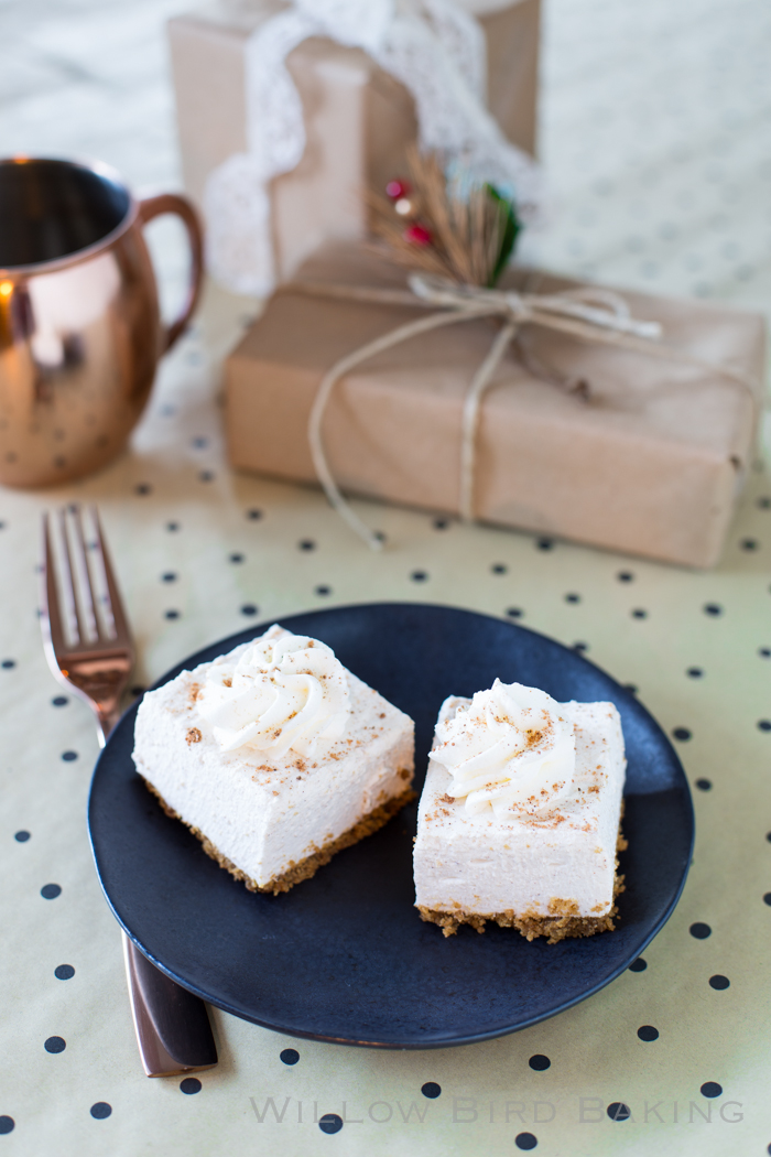 Eggnog Mousse Bars