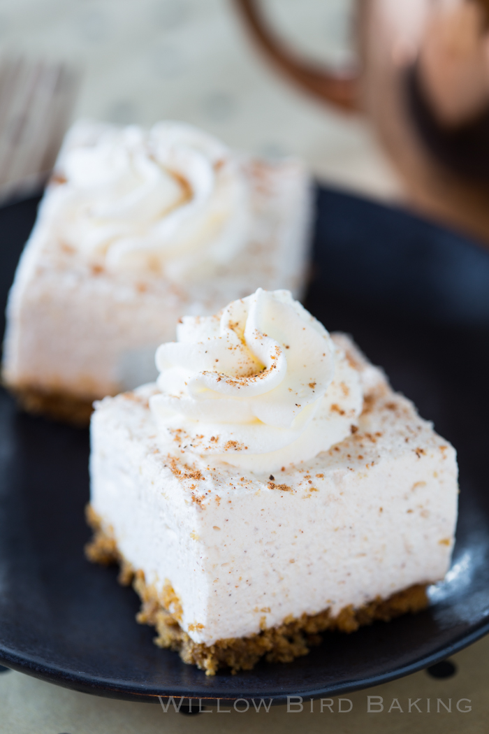 Eggnog Mousse Bars