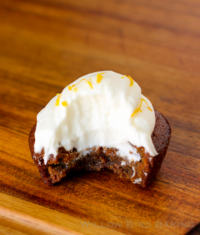Gingerbread Cookie Cups with Orange Cream