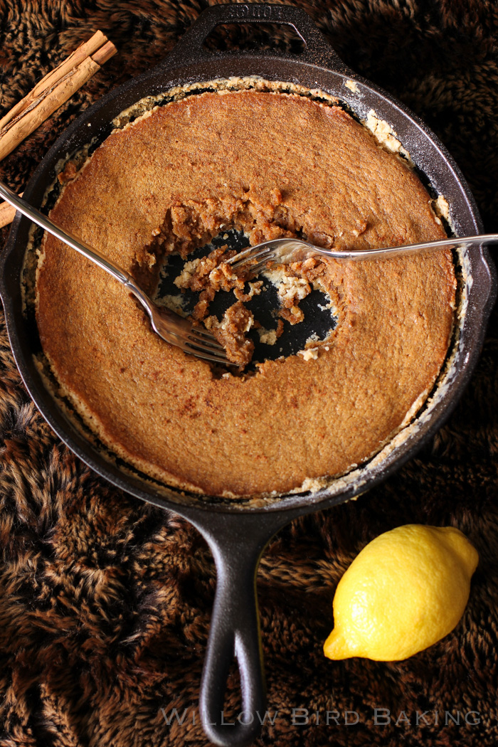 Gingerbread Gooey Butter Cake Ice Cream Sundae