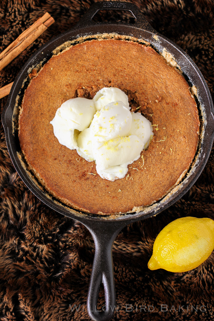 Gingerbread Gooey Butter Cake Ice Cream Sundae