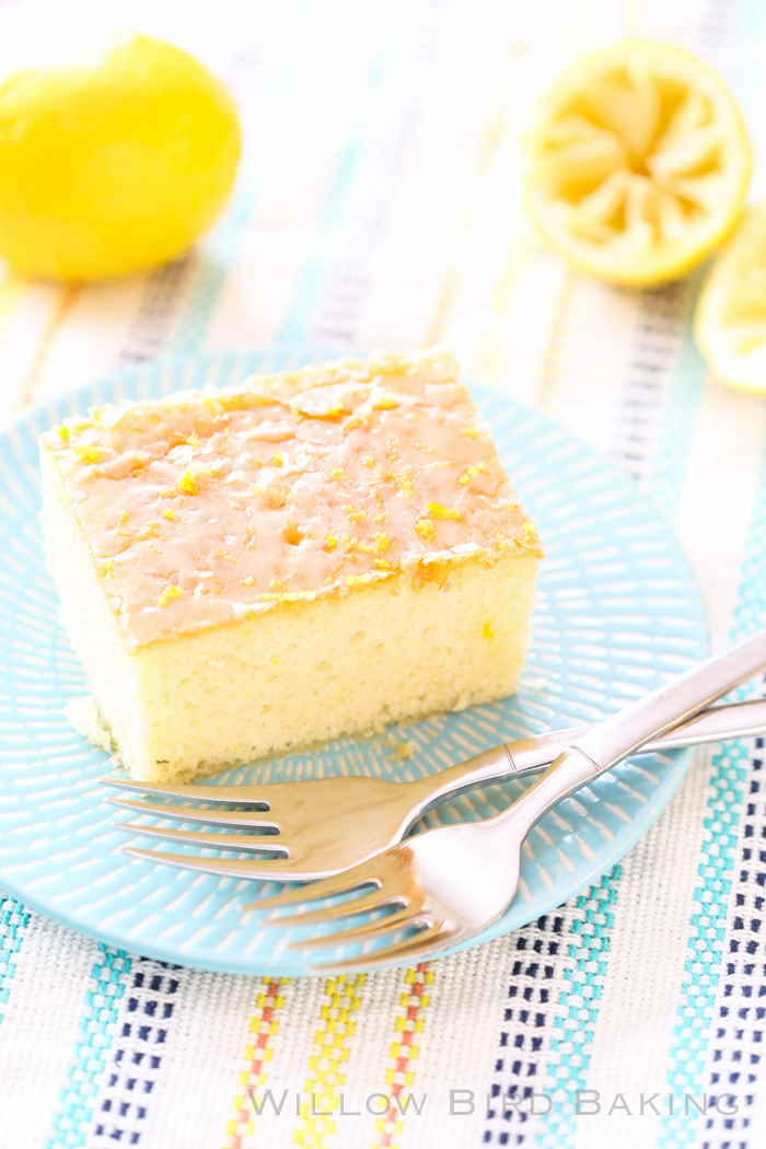Quick and Easy Iced Lemon Cake